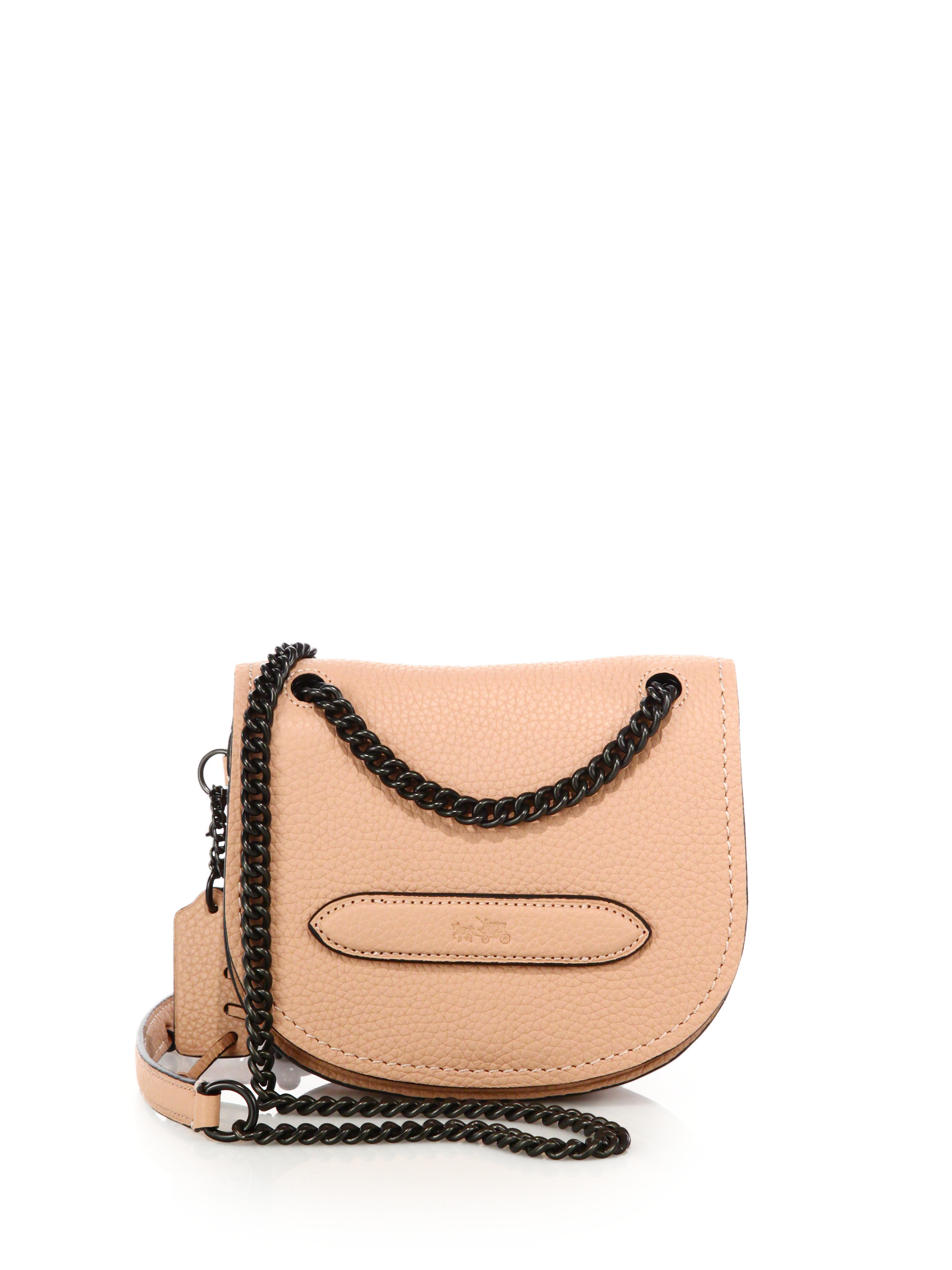 Coach Pebbled Leather Small Shadow Crossbody Bag in Pink (blush) | Lyst