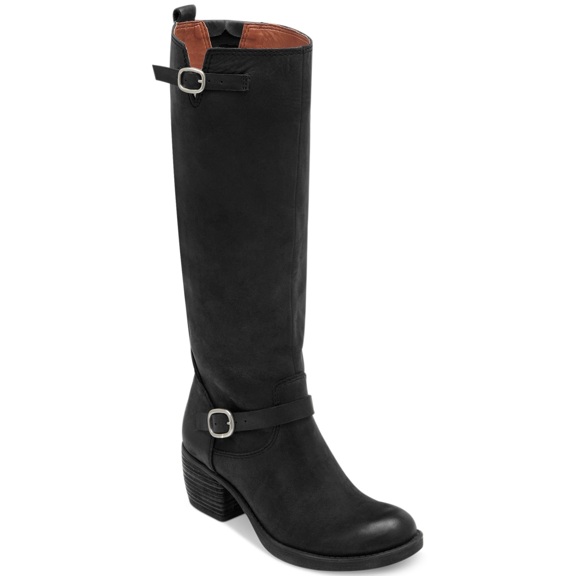 Lucky brand Tall Boots - Hibiscus in Brown | Lyst