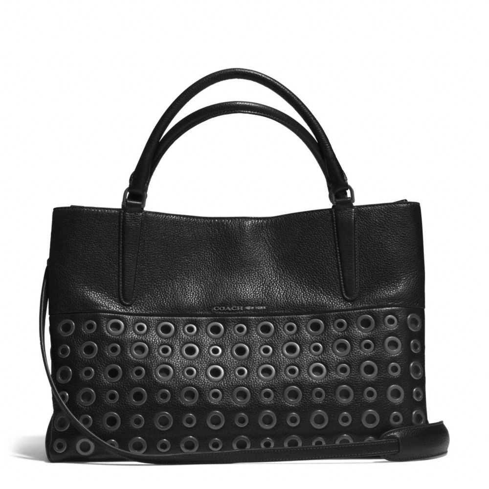 COACH The Grommets Soft Borough Bag in Pebbled Leather in Black Lyst