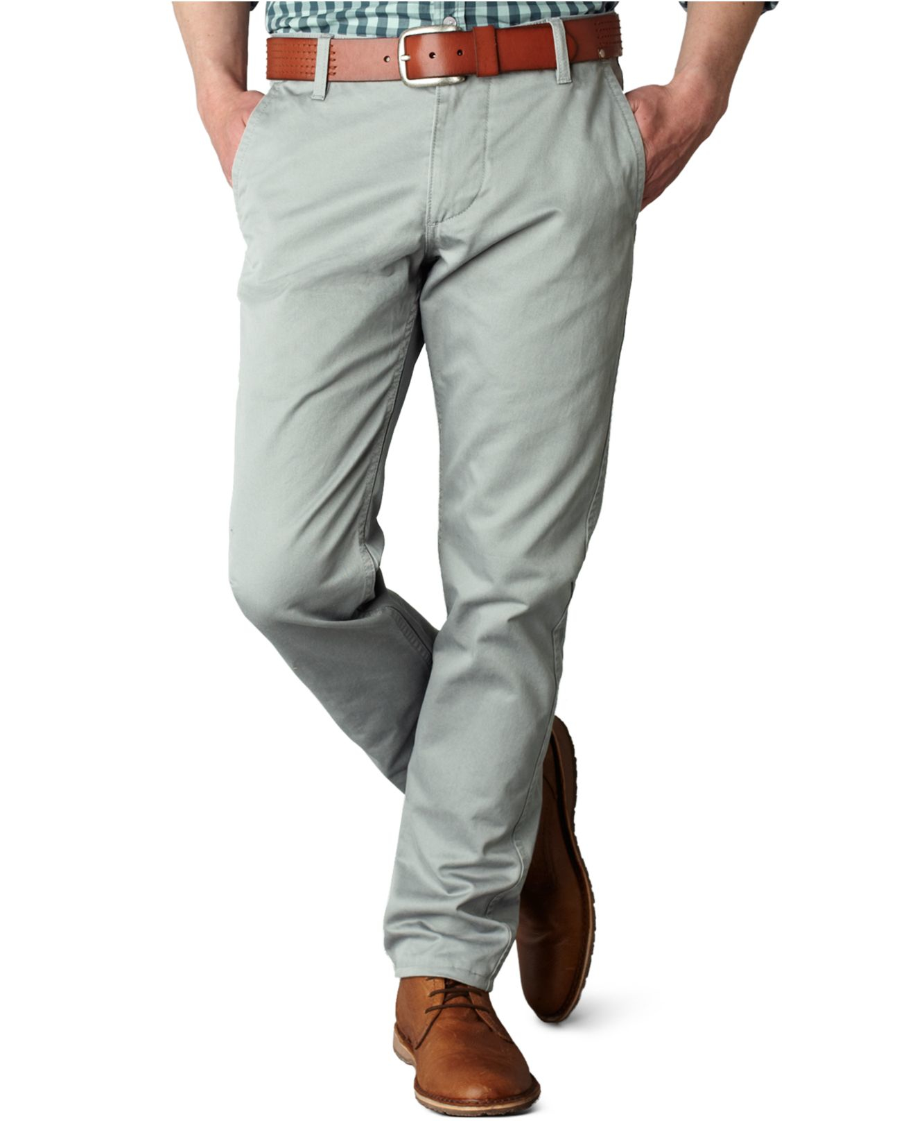 Dockers | Gray Slim-fit Alpha Khaki Pants for Men | Lyst