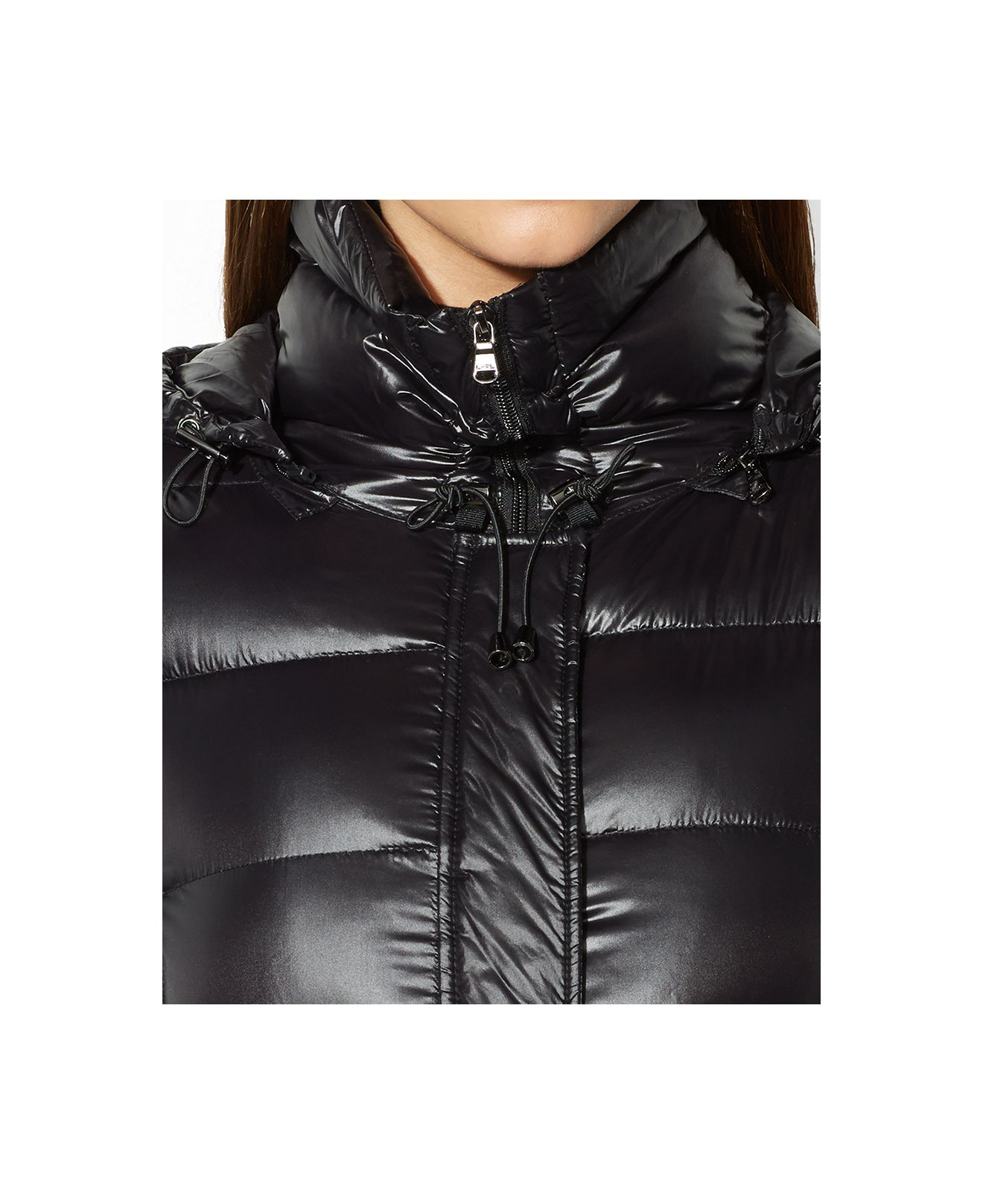Lauren by Ralph Lauren Packable Down Puffer Coat in Black - Lyst