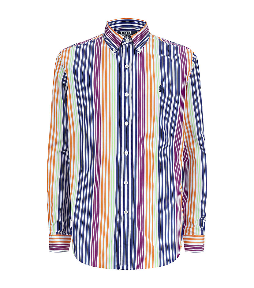 Polo ralph lauren Custom Fit Bold Stripe Shirt in Multicolor for Men | Lyst