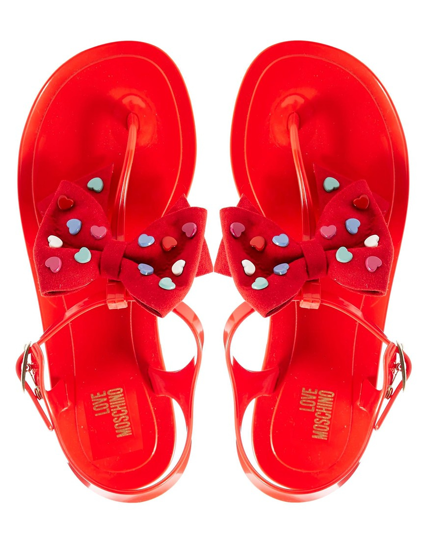 moschino jelly sandals