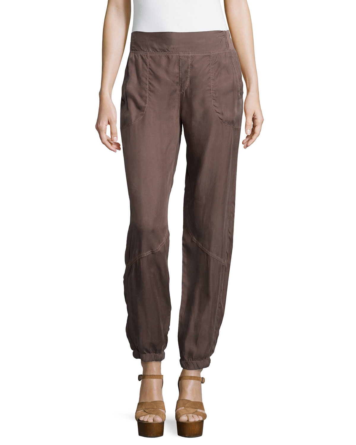 Lyst - Xcvi Clssc Cupro Pant in Brown