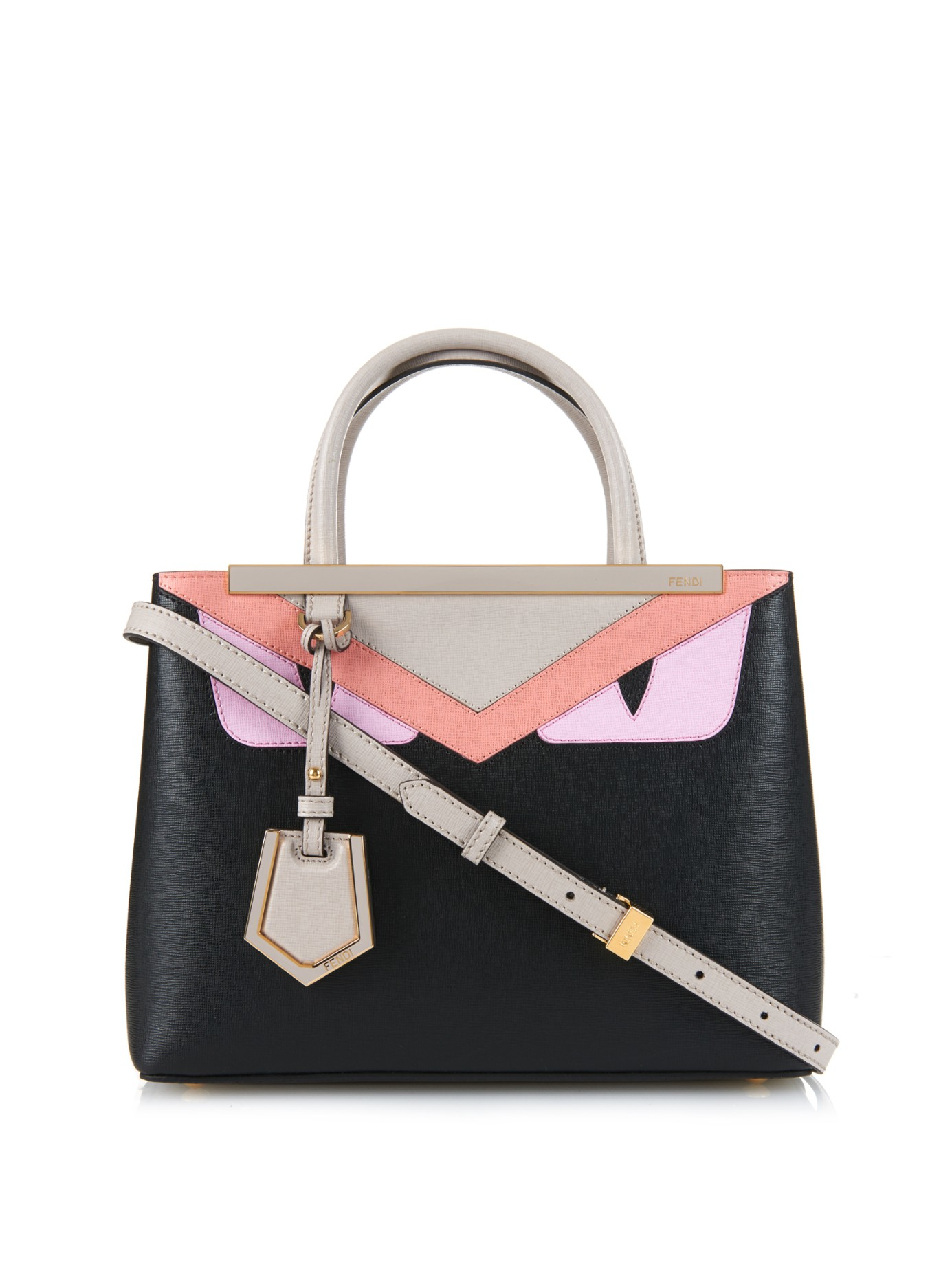 Lyst Fendi Pee 2jours Bag Bugs Leather Cross Body In Black Gallery