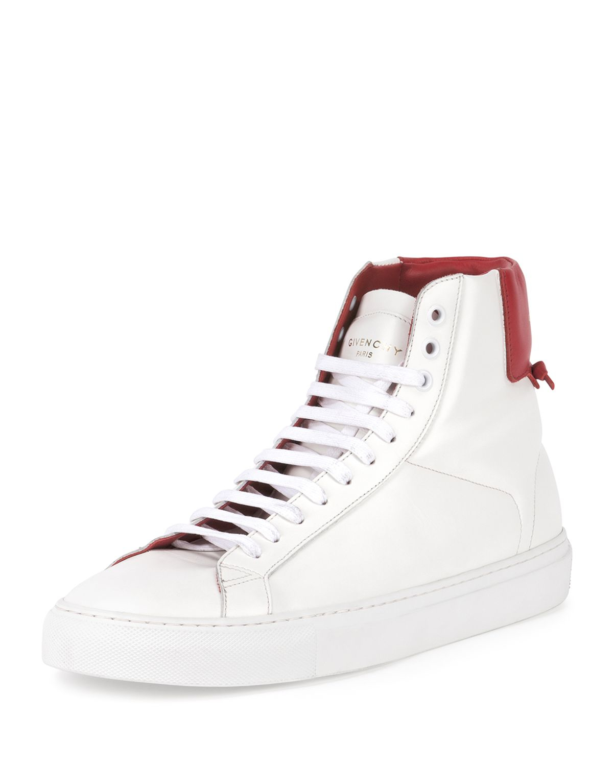 Givenchy Urban Street High-Top Sneakers in White for Men (WHITE/RED) | Lyst