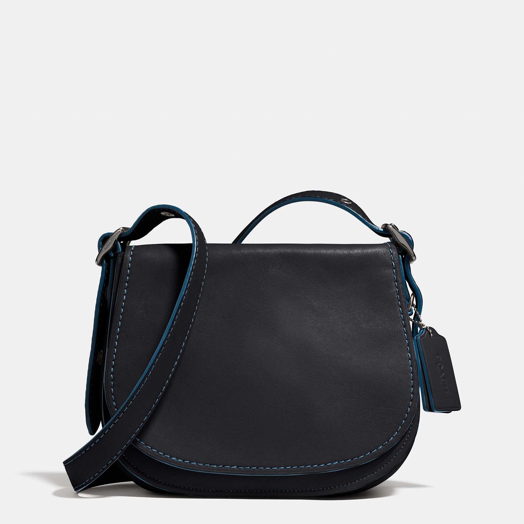 Coach Saddle Bag 23 In Glovetanned Leather in Black | Lyst