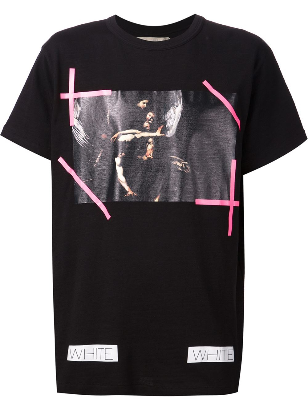 Off-White c/o Virgil Abloh New Caravaggio Cotton T-shirt in Black for