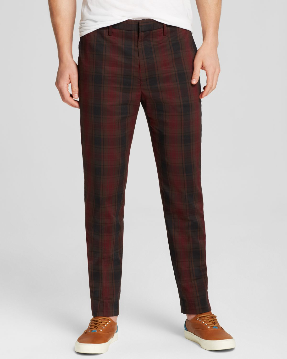 Lyst - Marc By Marc Jacobs Slim Fit Renton Plaid Pants for Men