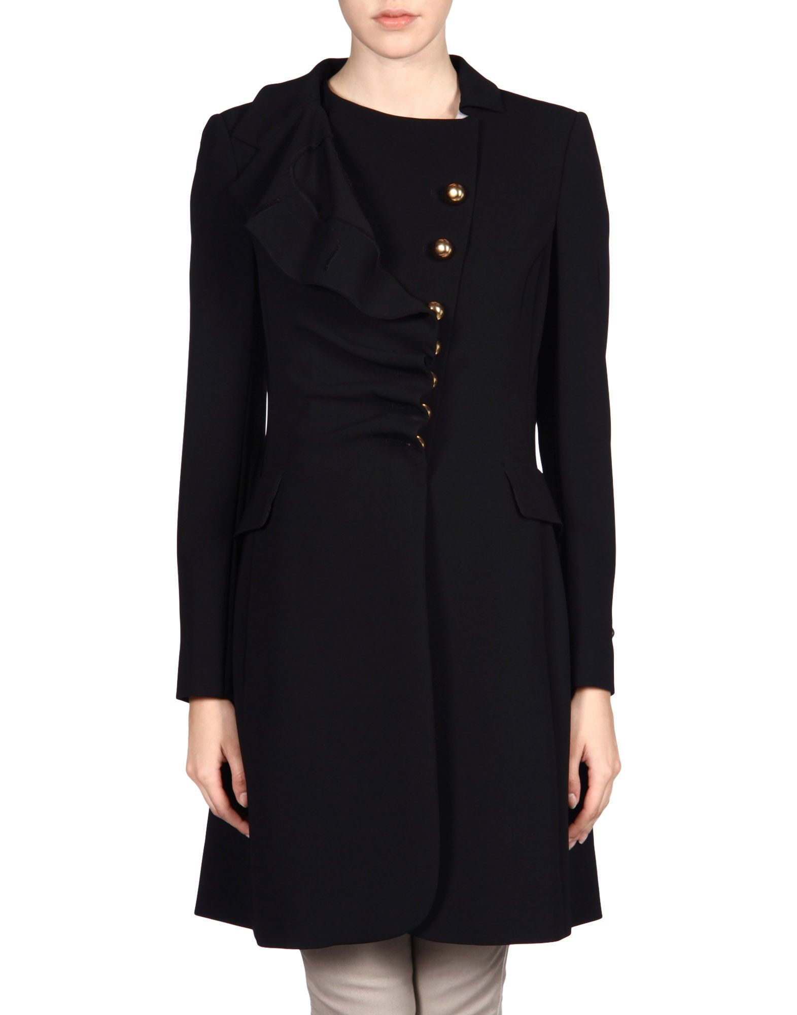 Moschino Full-length Jacket in Black | Lyst