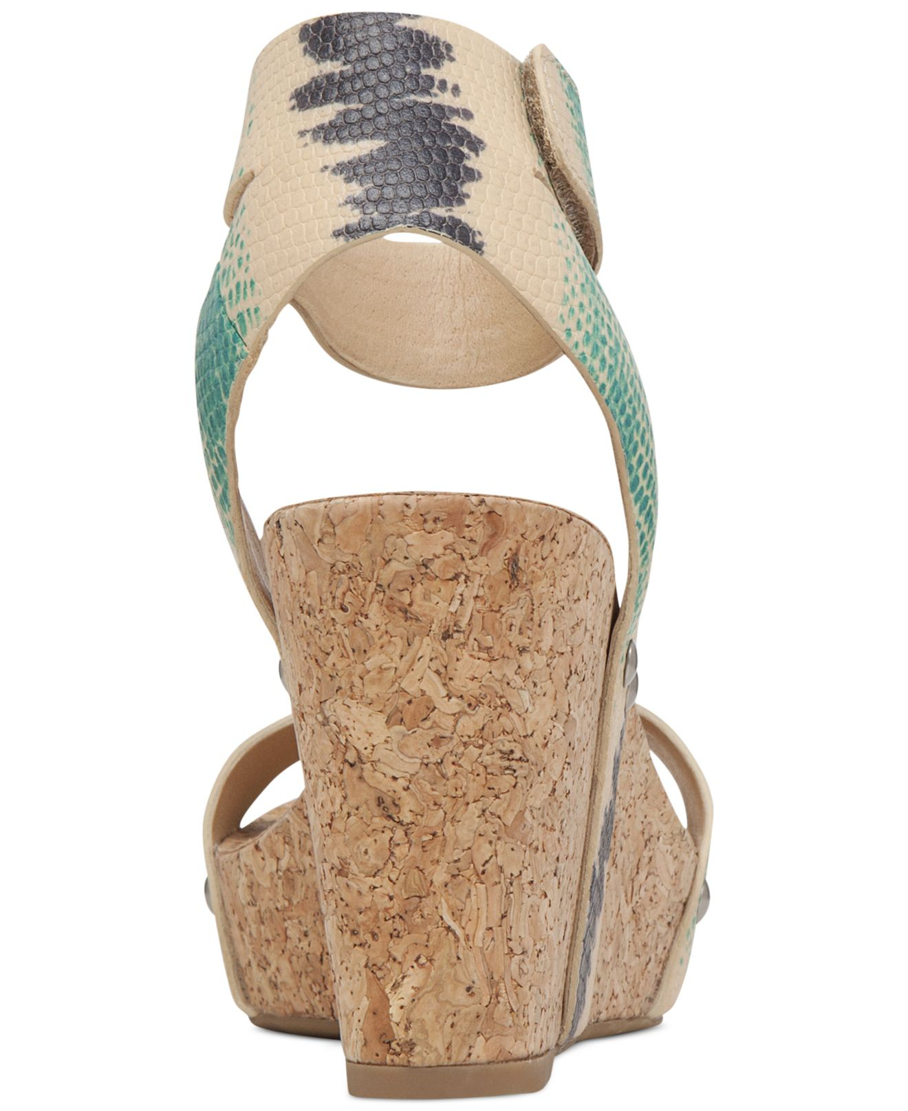 Lyst - Lucky Brand Women'S Mcdowell Cork Platform Wedge Sandals in Blue