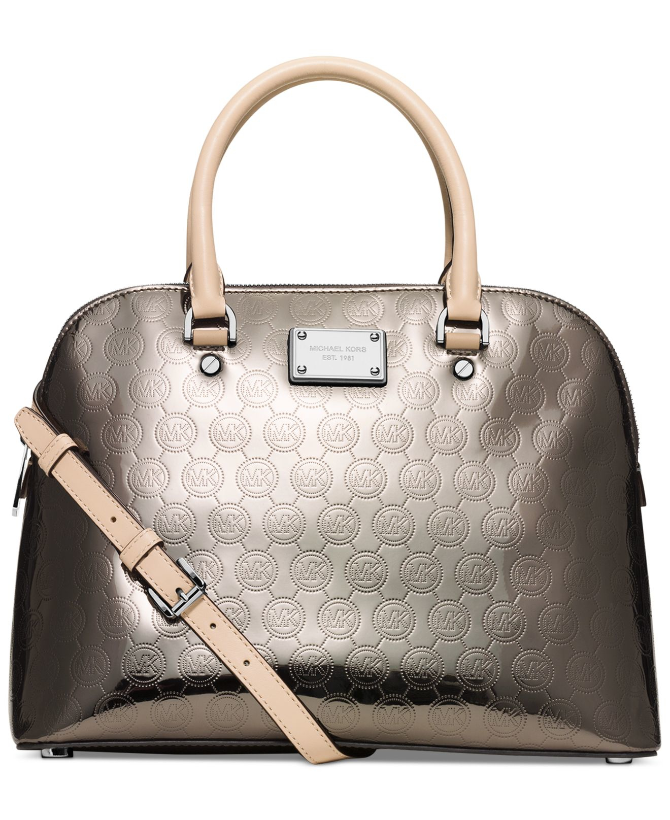 michael kors cindy medium dome satchel