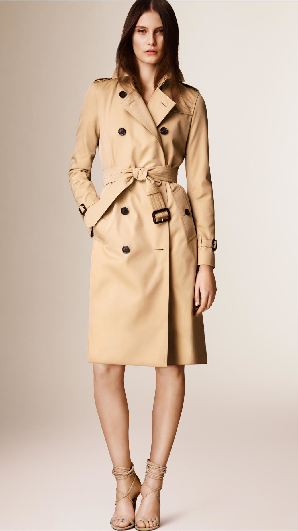Burberry The Kensington – Extra-long Heritage Trench Coat in Natural | Lyst