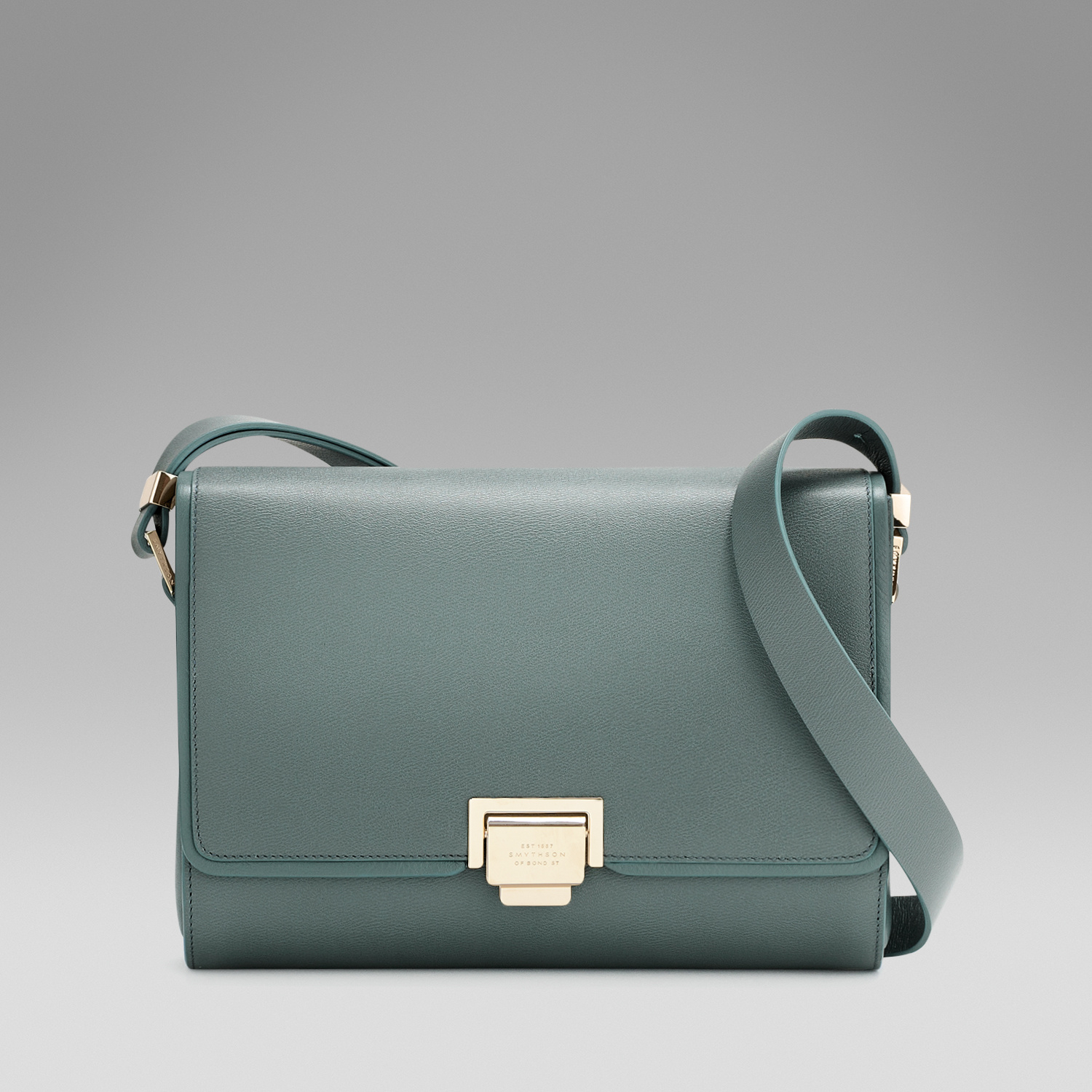 Smythson Shoulder Bag In Green Lyst Gallery