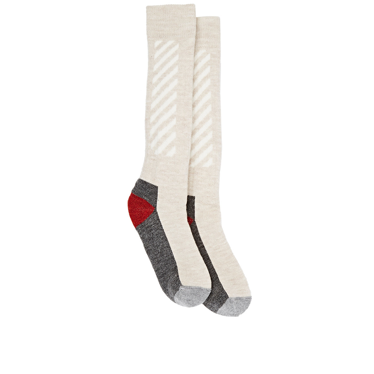off white knee socks