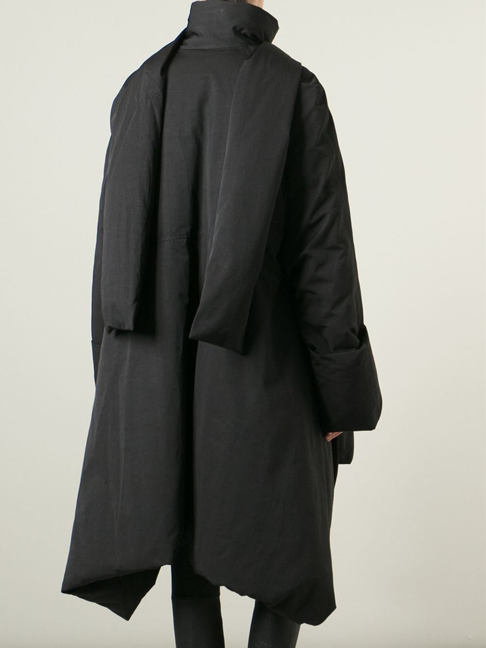 Rick owens Oversize Padded Coat in Black | Lyst