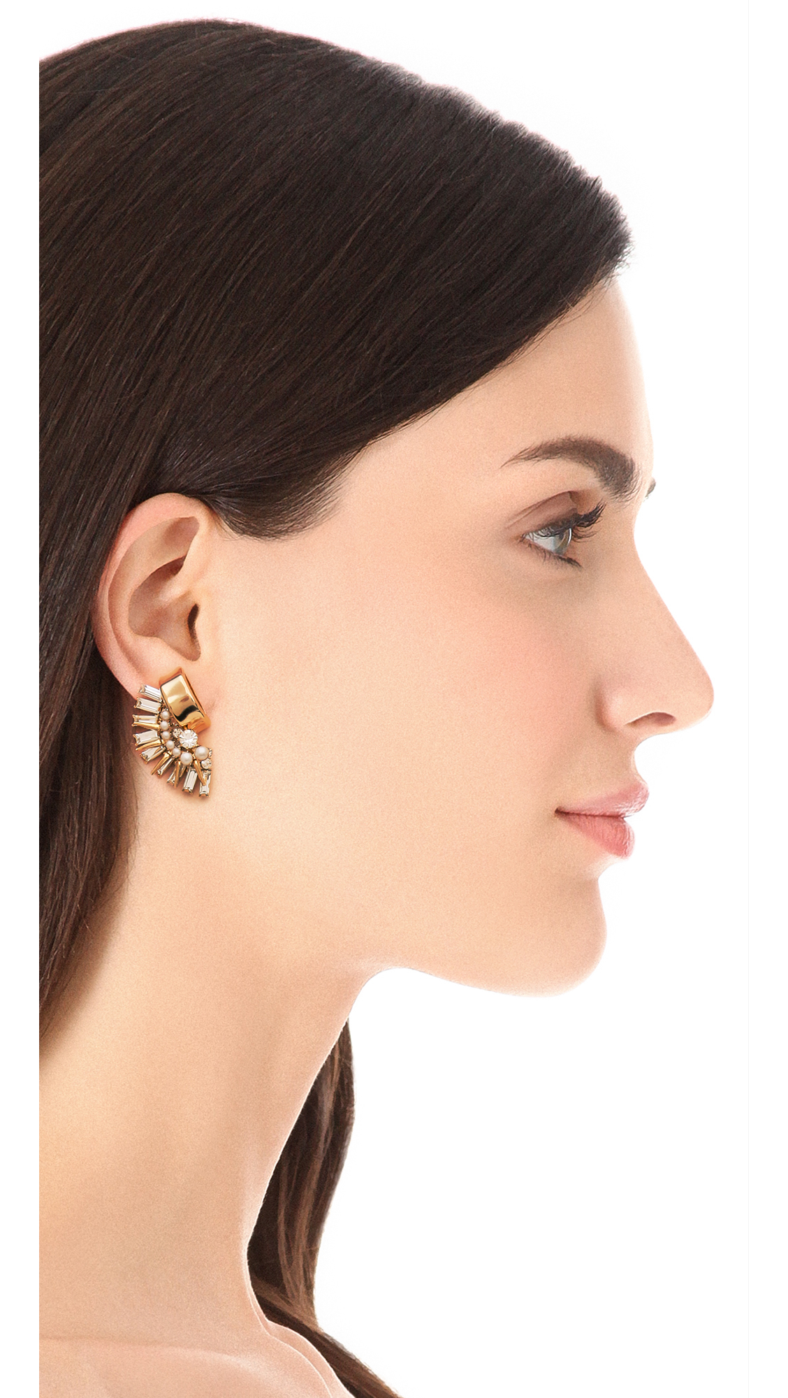 Lyst Elizabeth Cole Dries Earrings In Metallic Gallery