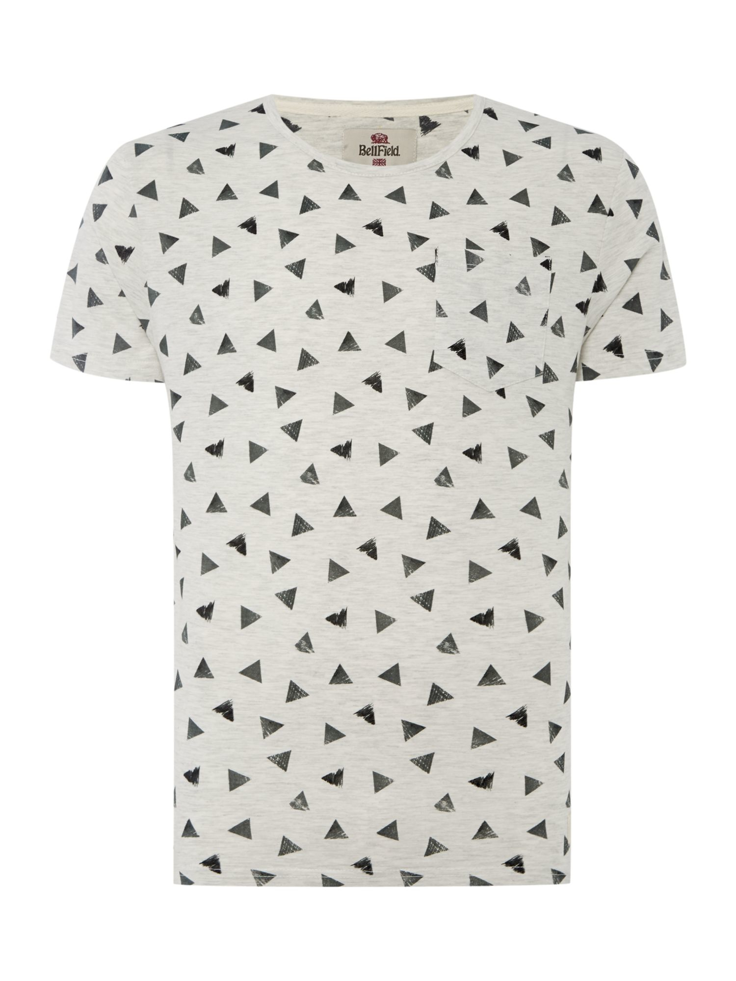 Pattern Of T Shirt | bellfield regular fit triangle pattern crew neck t shirt Pattern Of T Shirt | bellfield regular fit triangle pattern crew neck t shirt
