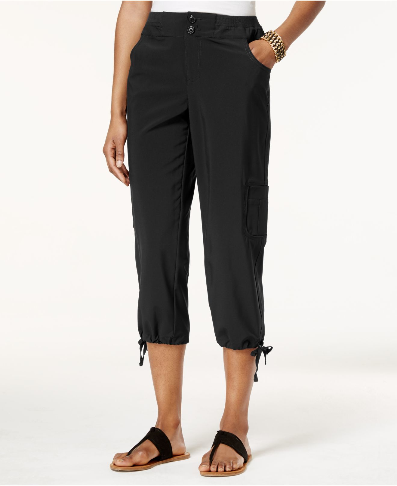 Lyst - Style & Co. Cargo Capri Pants, Only At Macy's in Black