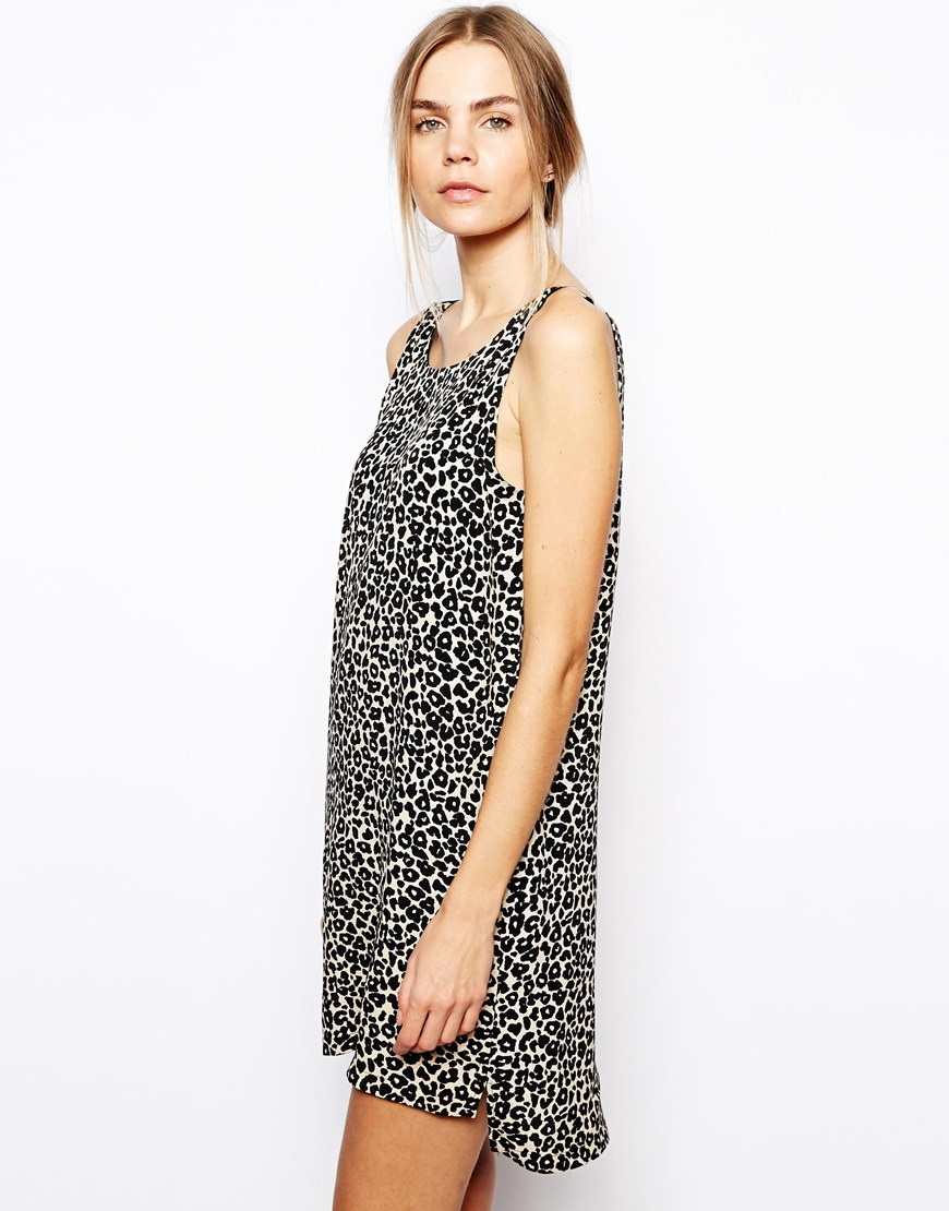 Leopard Print Loose Tee Dress -SheIn(Sheinside) Leopard Print Loose Tee Dress -SheIn(Sheinside)