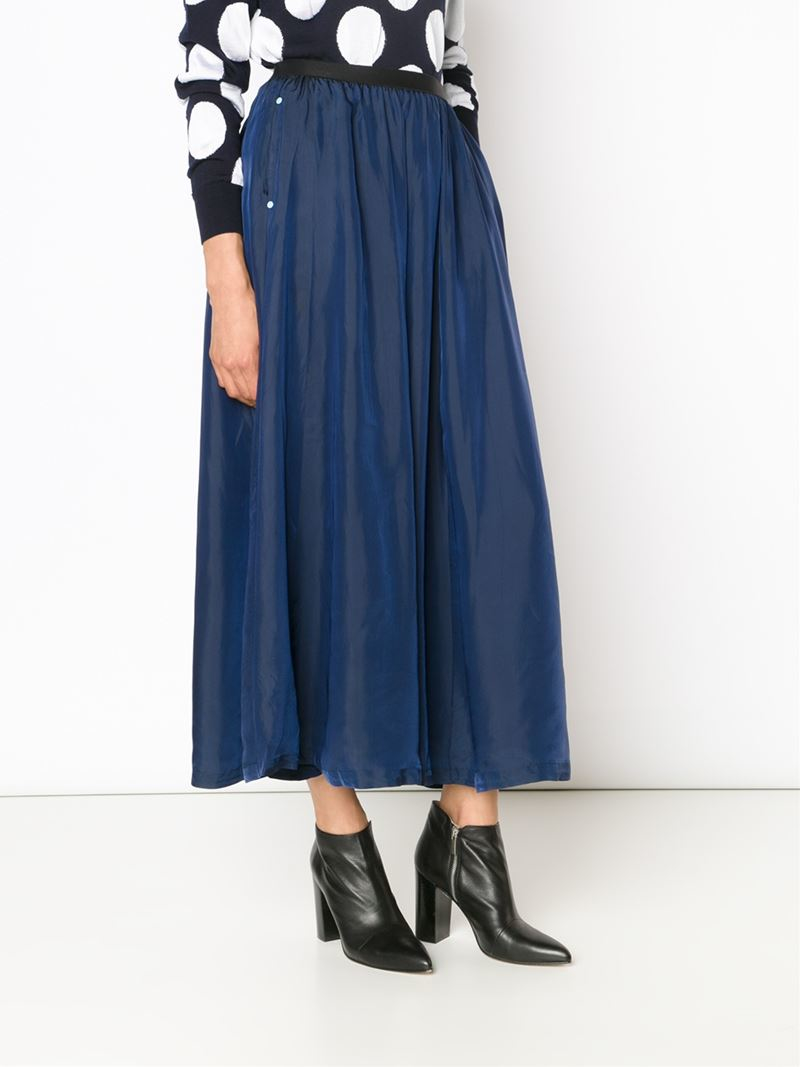 Lyst - Toga Maxi Skirt in Blue