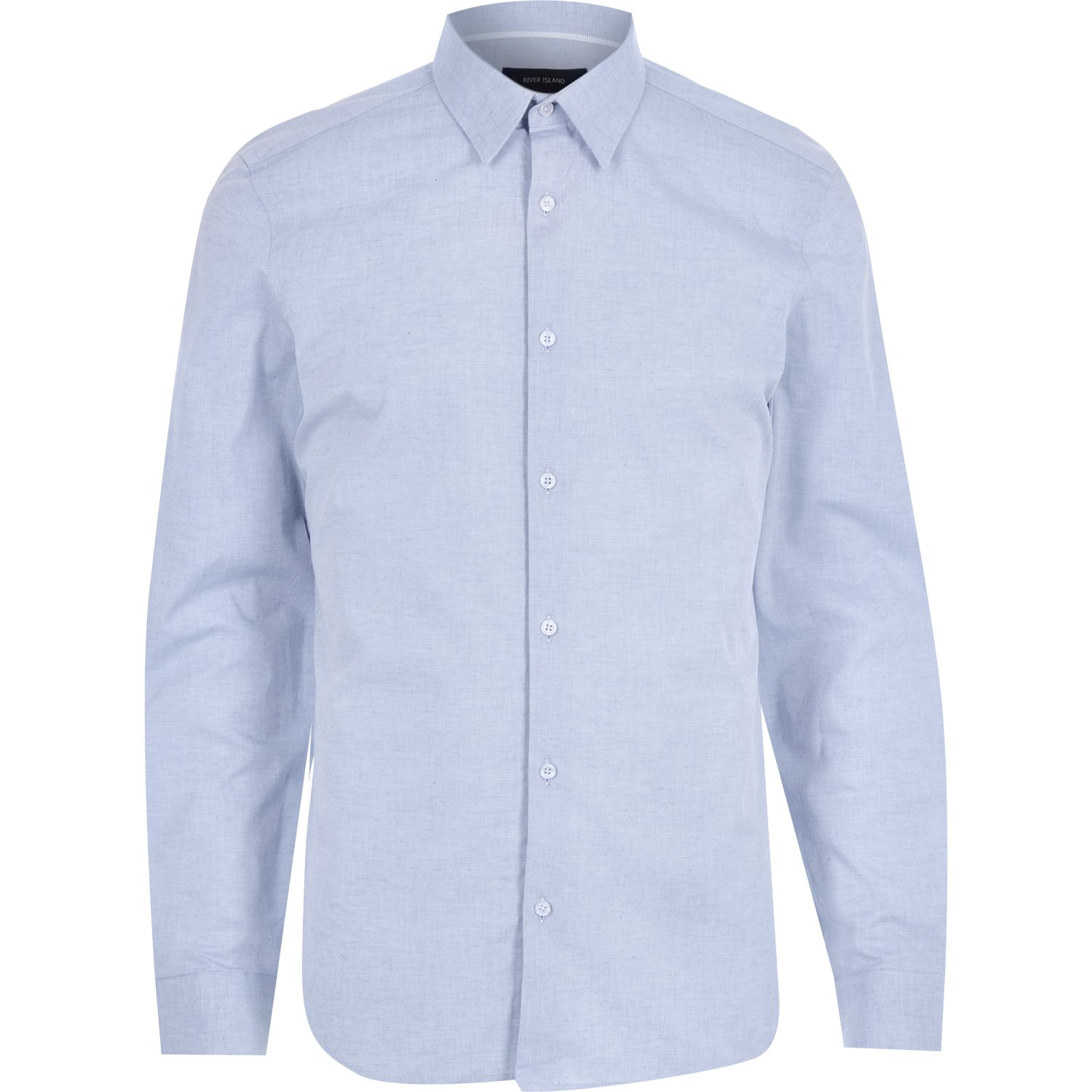 river island blue sleeve shirt in blue for lyst river island blue sleeve shirt in blue for lyst