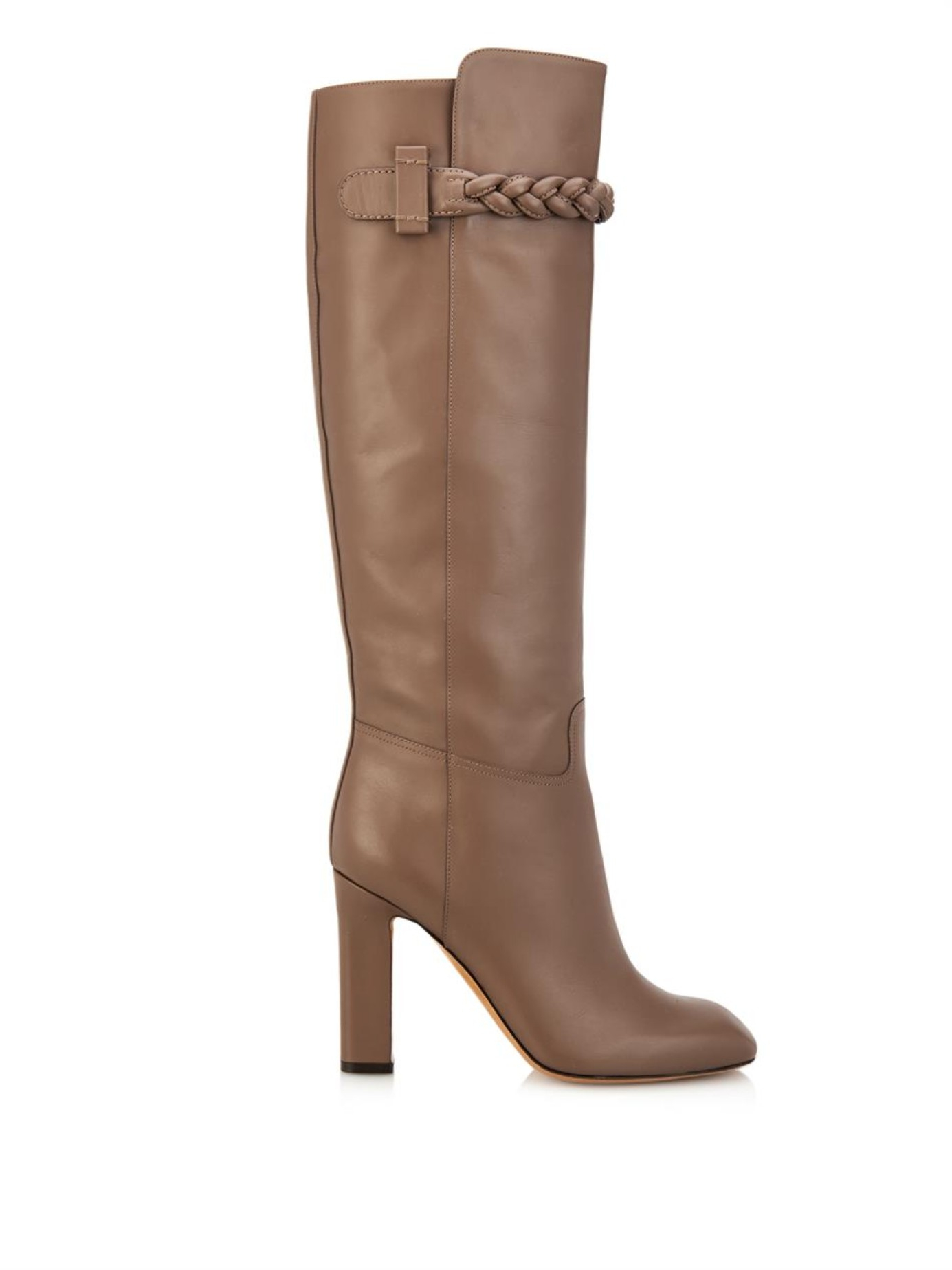 Lyst Valentino Kneelength Braided Boots