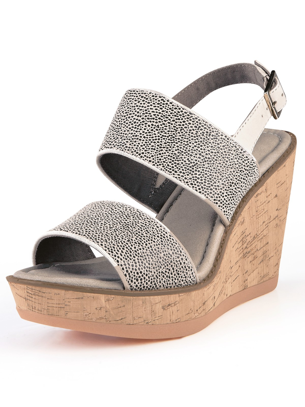 Hush Puppies® Hush Puppies Cores Sling Wedge Sandals in Gray (white ...