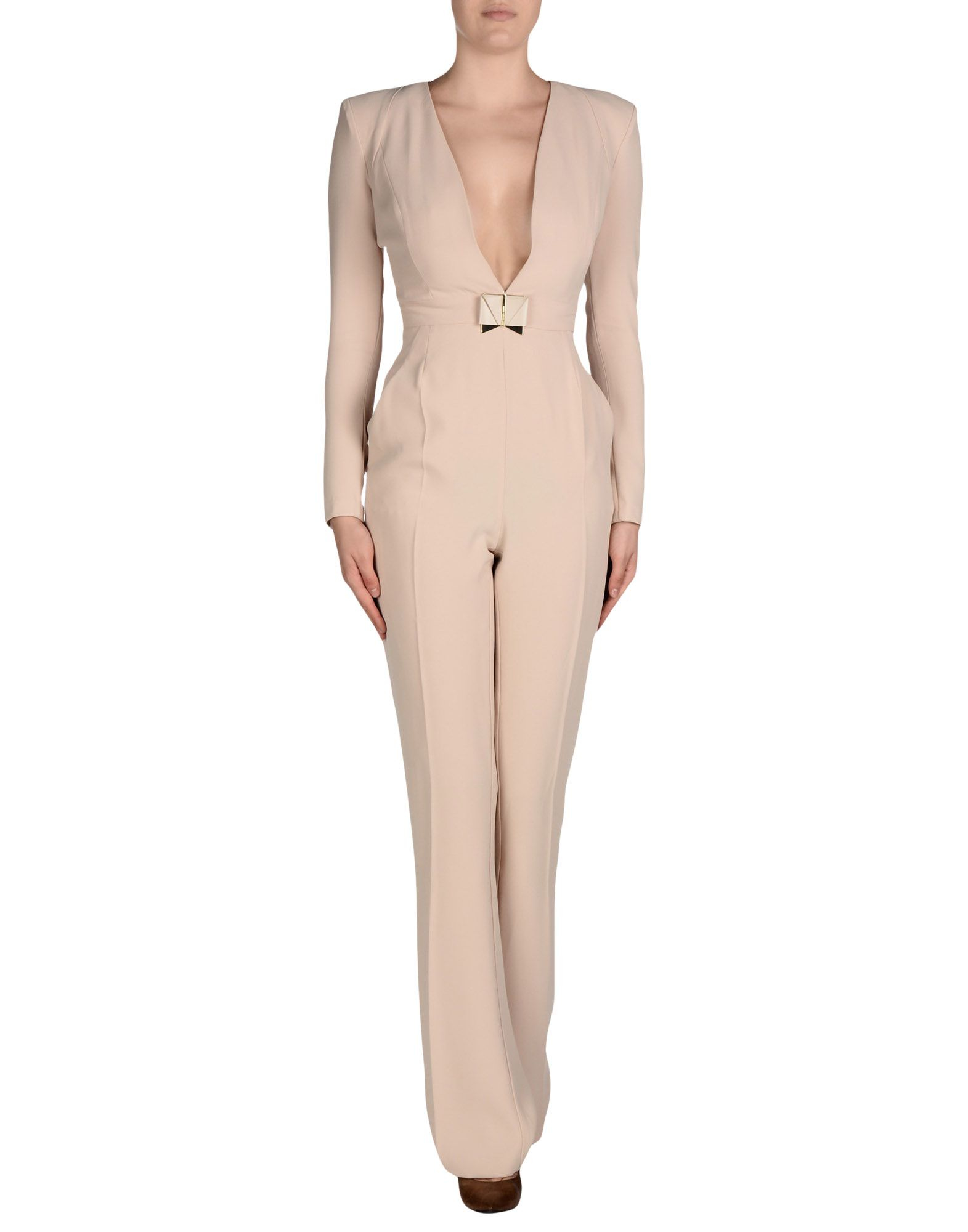 beige jumpsuit