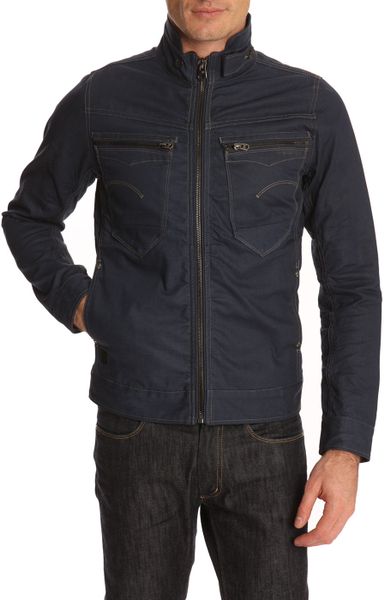 G-star Raw Riley Slim Fit 3d Denim Jacket in Blue for Men (denim) | Lyst