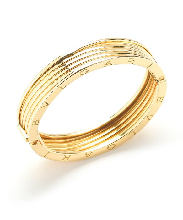Lyst Bvlgari Pre Owned 18k Yellow Gold Bangle Bracelet In Gallery