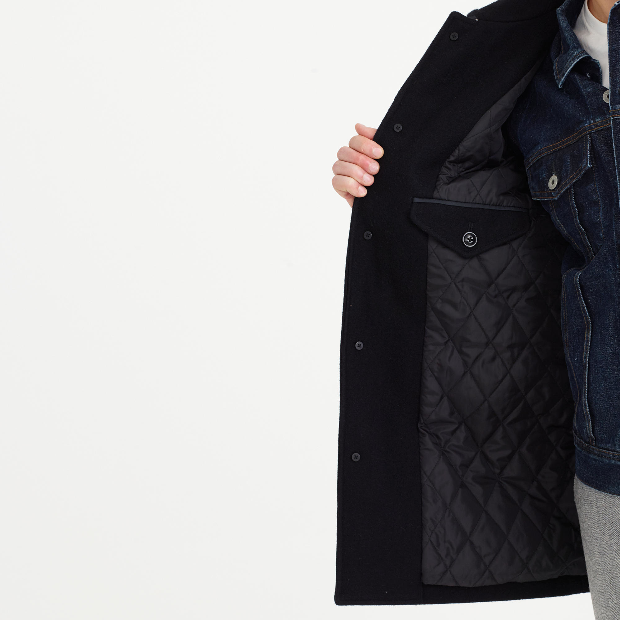 J.crew University Coat With Thinsulate in Black for Men Lyst