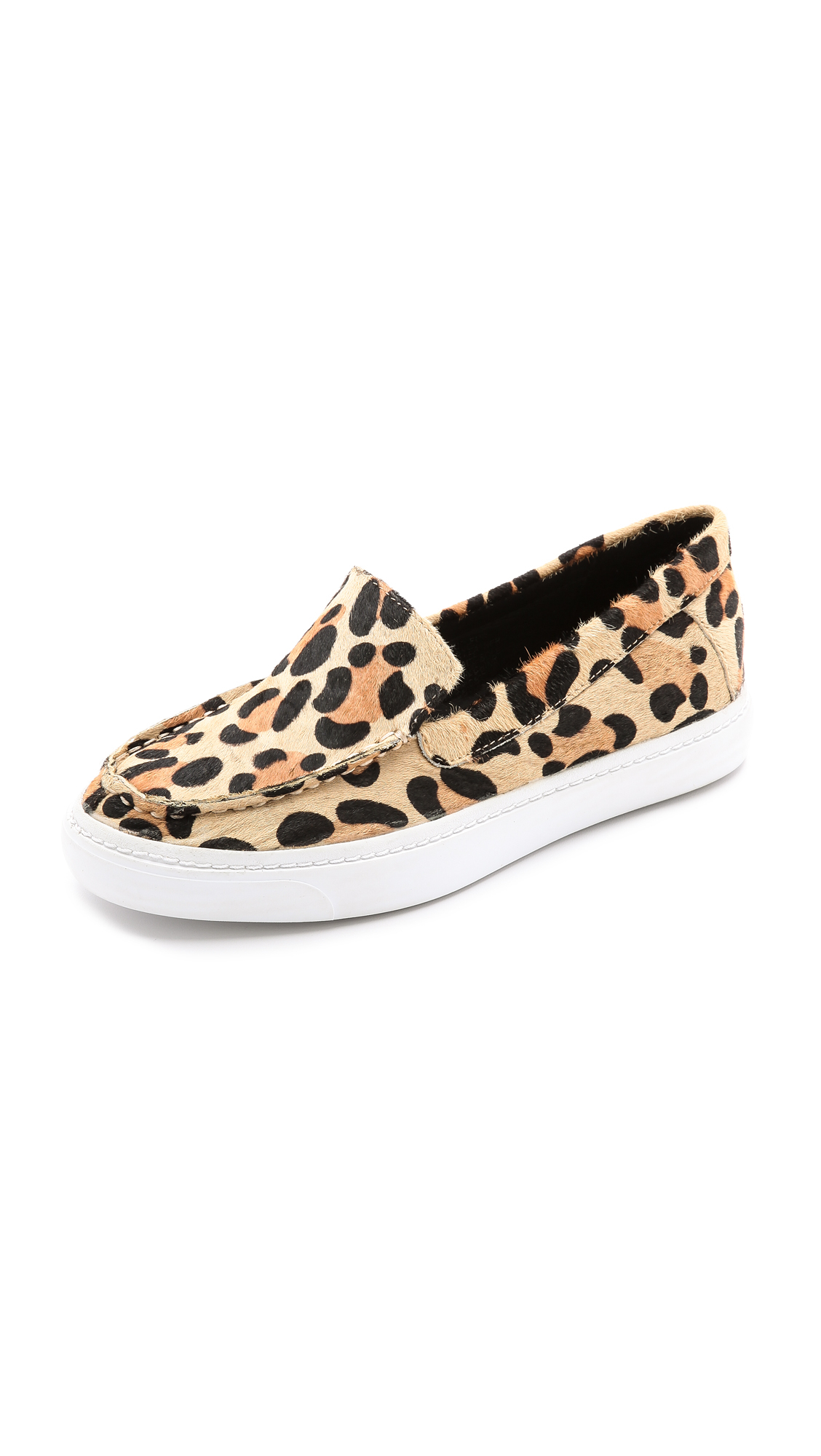 Lyst - Jeffrey Campbell Skip Fur Slip On Sneakers - Natural Giant Cheetah