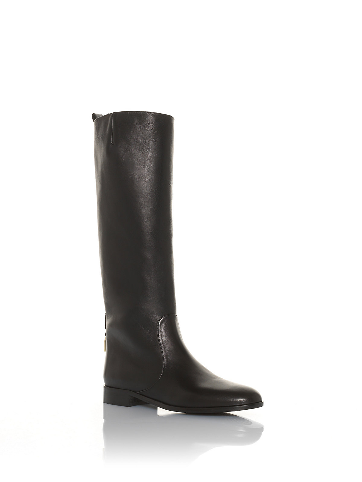 Patrizia Pepe Low Riding Boots In Soft Calf Nappa in Black (Nero) | Lyst