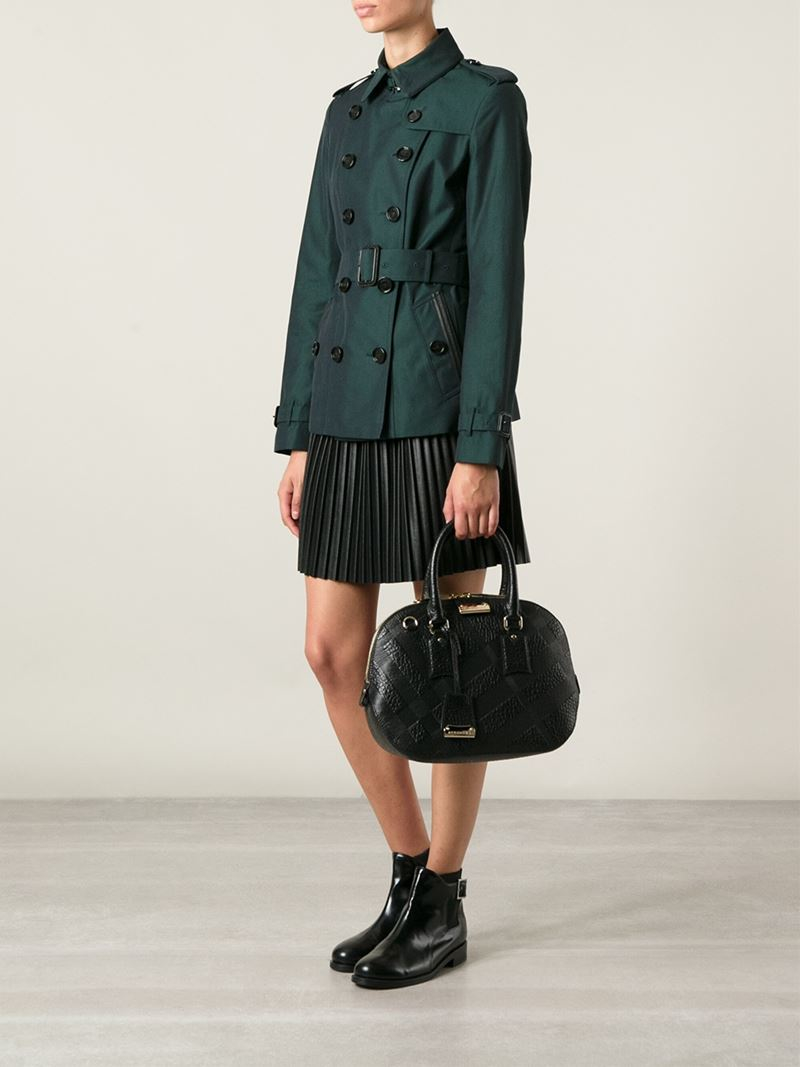 Lyst Burberry The Small Orchard Bowling Bag In Black Gallery Previously Sold At Farfetch Women S Bowling Bags Burberry Orchard