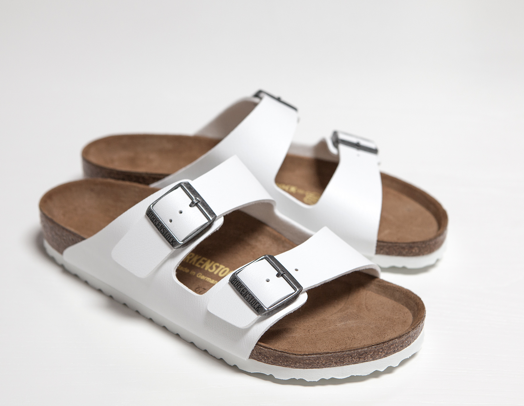 James Perse White Birkenstock Womens Arizona Suede Sandal Product 1 18519243 0 687379659 Normal 