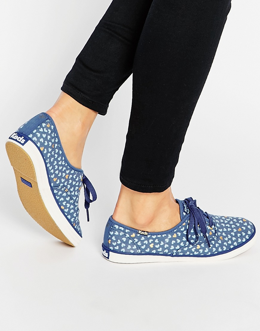 Lyst - Keds Champion Taylor Swift Metallic Hearts Sneakers in Blue