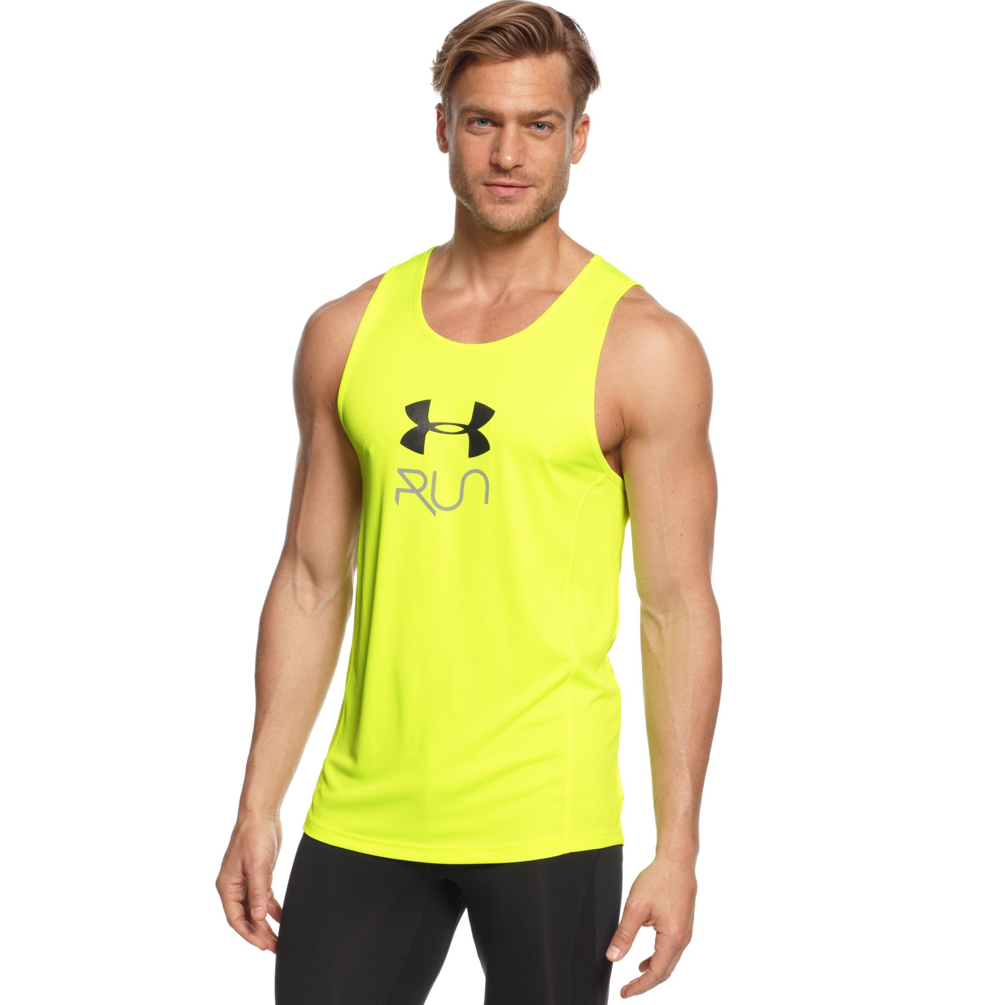 Under Armour Sick Kick Tank in Yellow for Men (731-High Vis Yellow) | Lyst