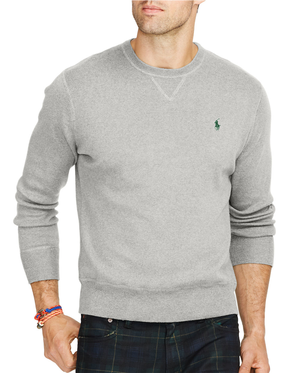 Polo ralph lauren Crewneck Sweatshirt in Gray for Men | Lyst