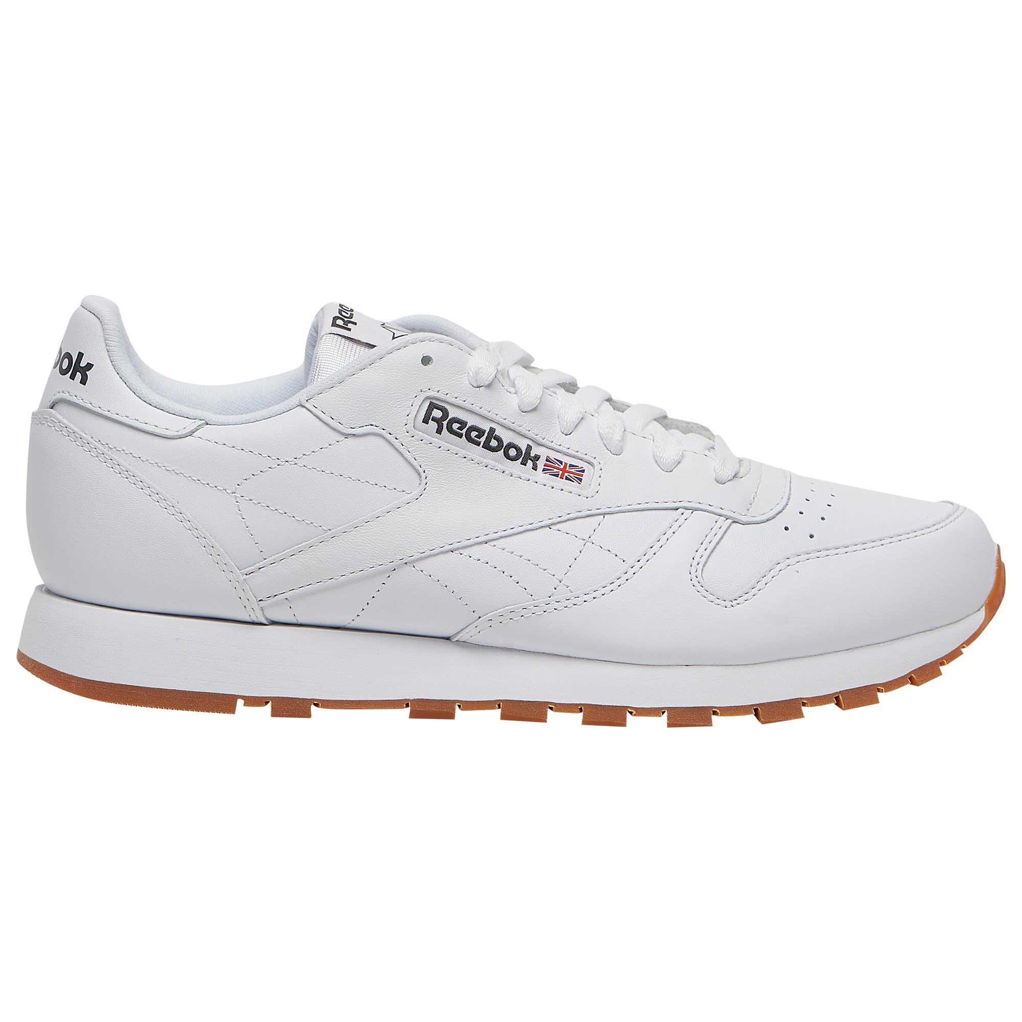 Reebok Classic Leather Running Shoes in White for Men - Lyst