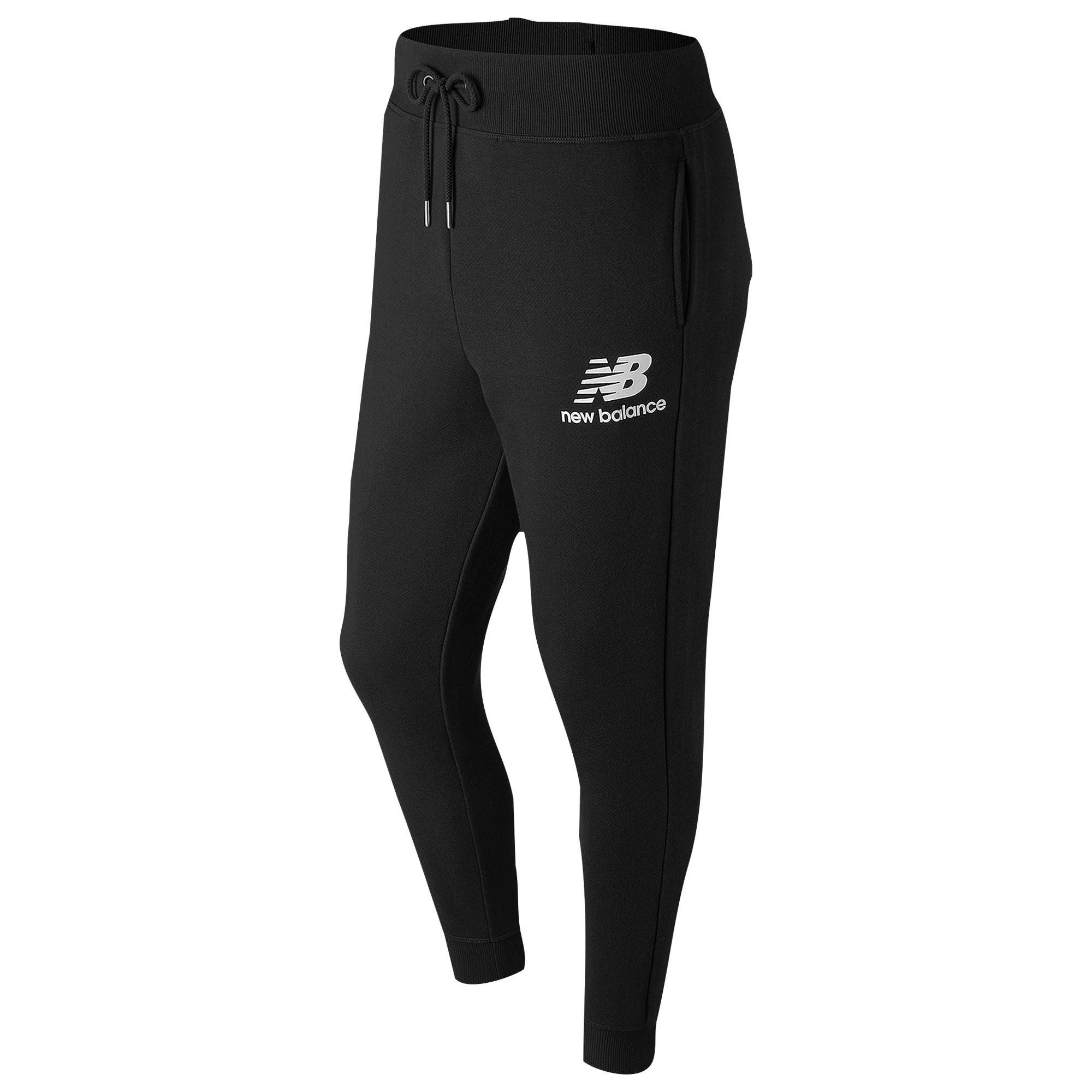 New Balance Essentials Brushed Sweatpants in Black for Men - Lyst