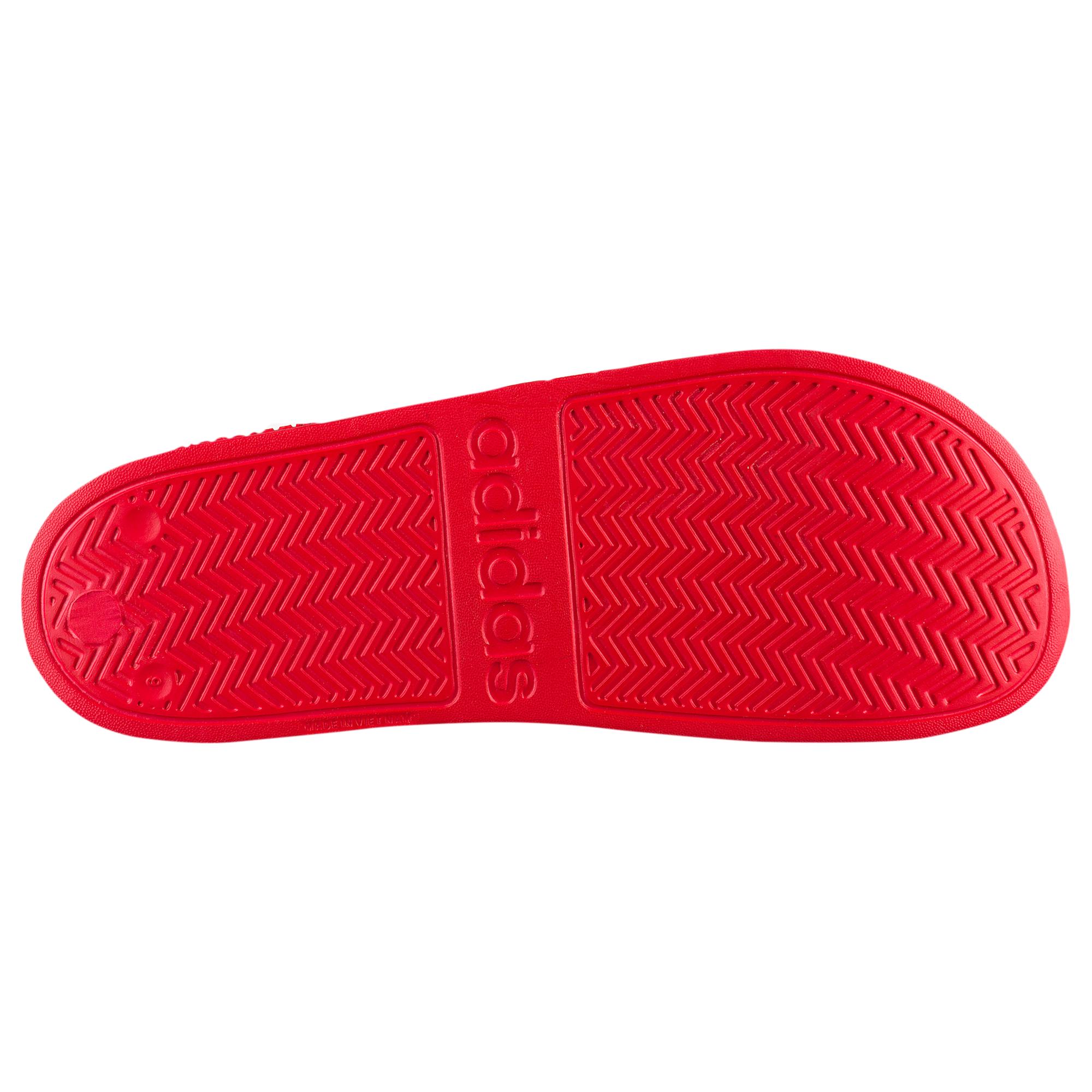 adidas Adilette Shower Slide Shoes in Red for Men - Lyst