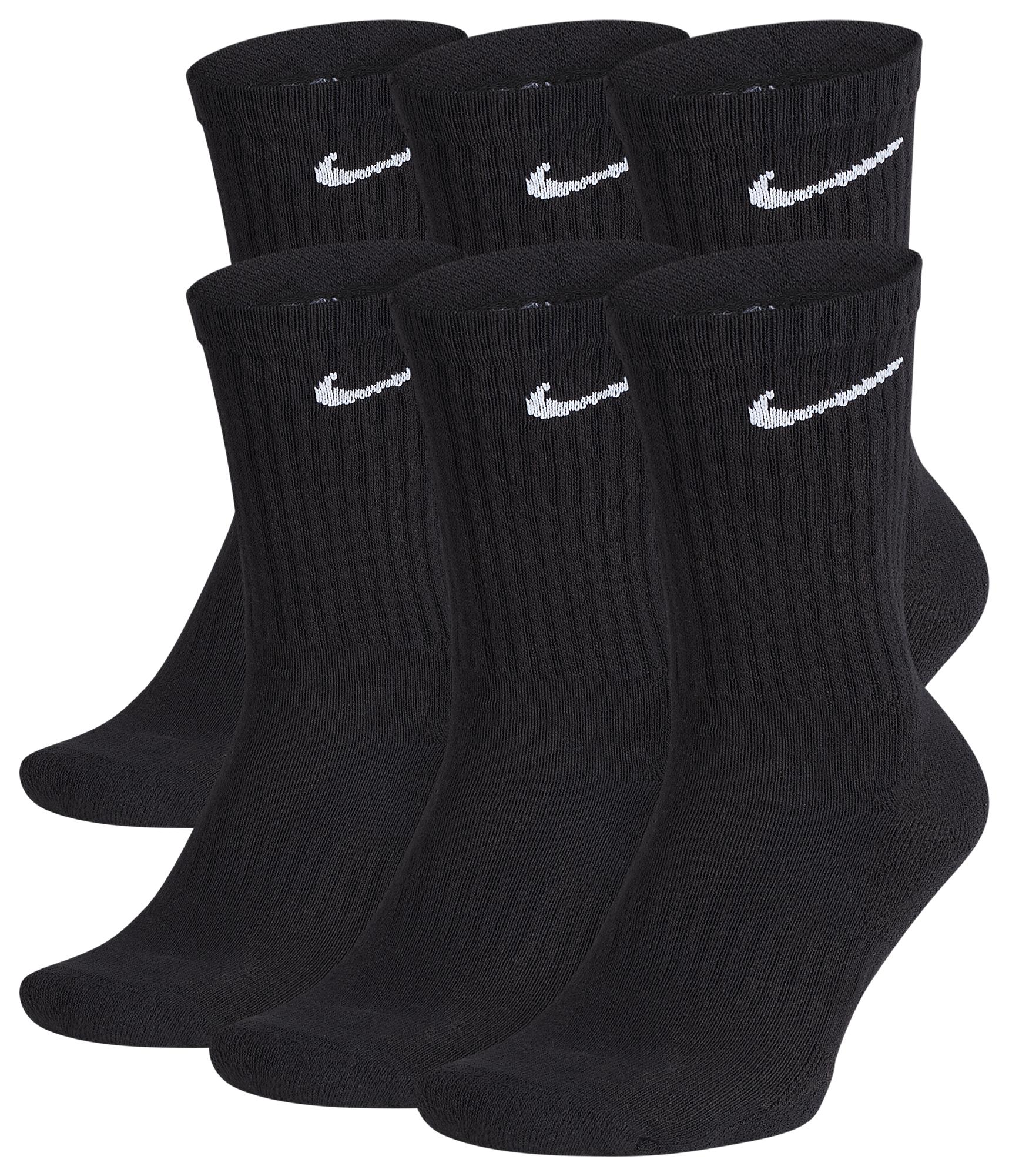 Nike 6 Pack Performance Cotton Crew Socks in Black for Men - Lyst