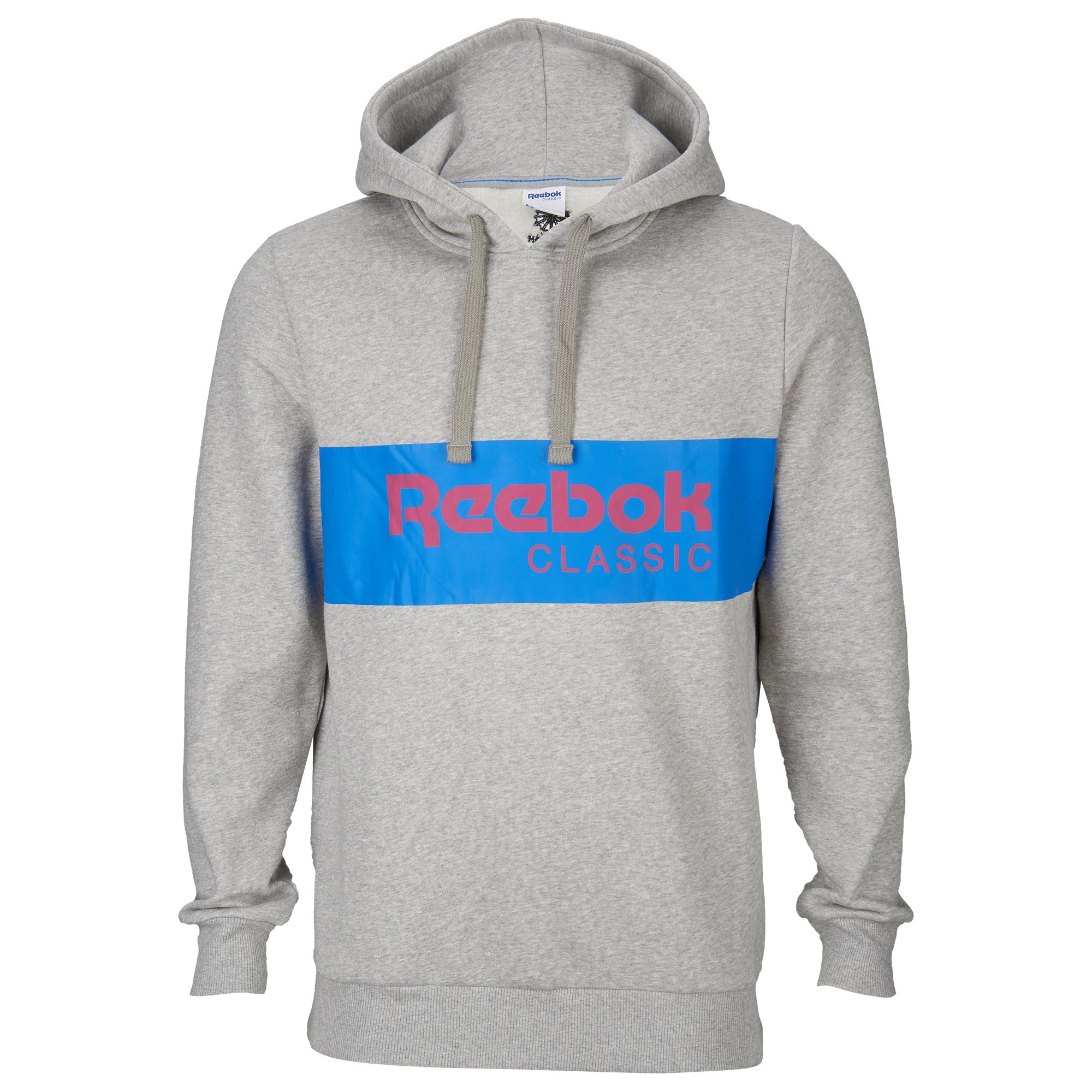 Reebok Classic Pullover Hoodie in Gray for Men - Lyst