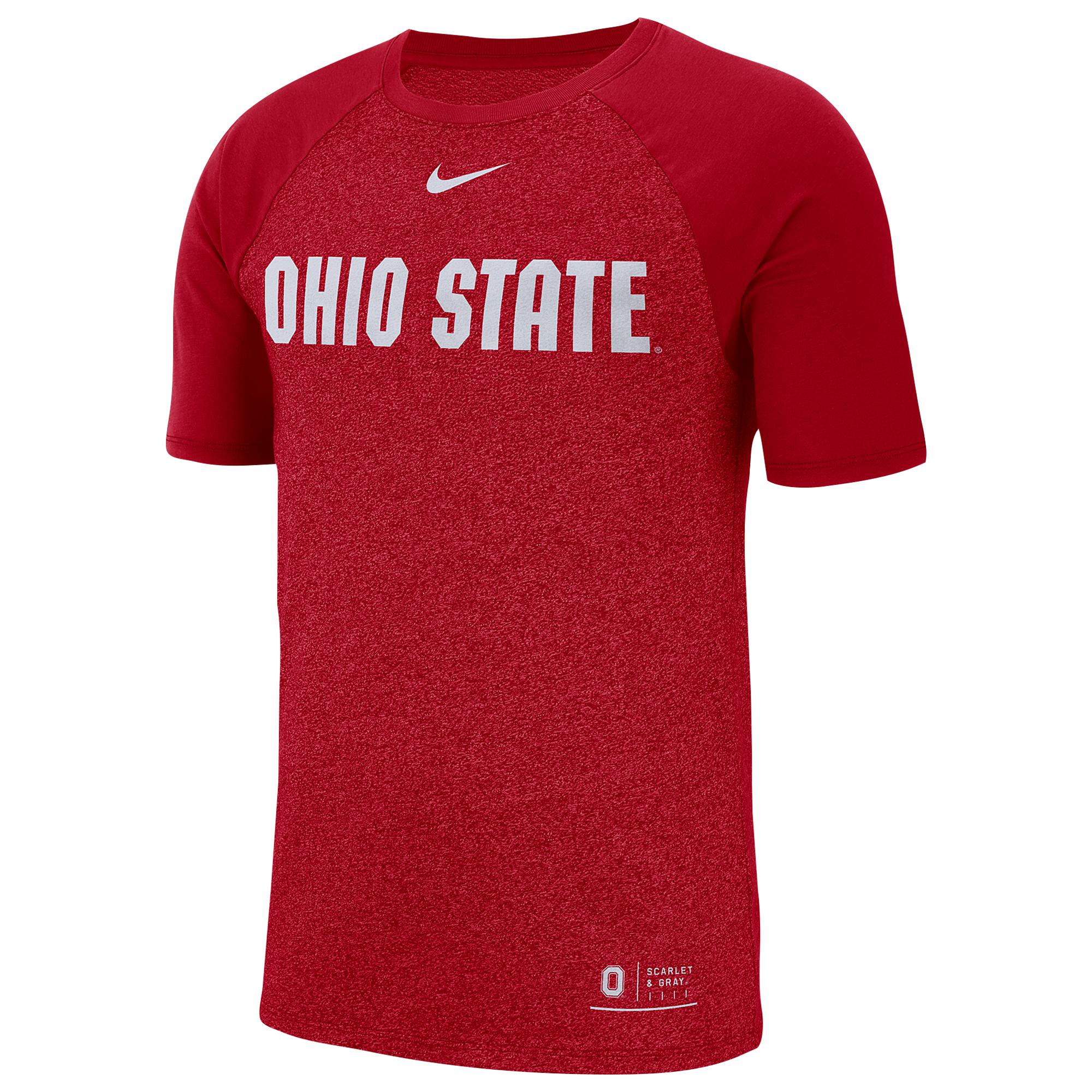 Nike Ohio State Buckeyes College Marled T-shirt in Red for Men - Lyst