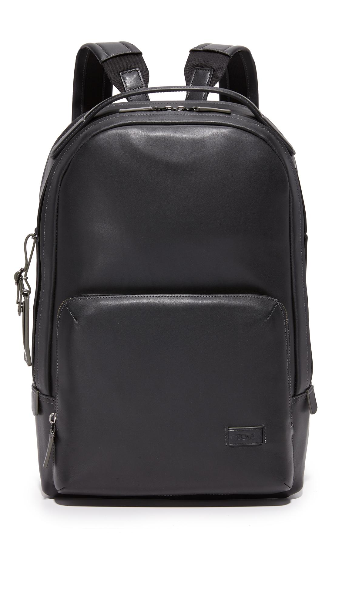 Lyst - Tumi Harrison Leather Webster Backpack in Black for Men