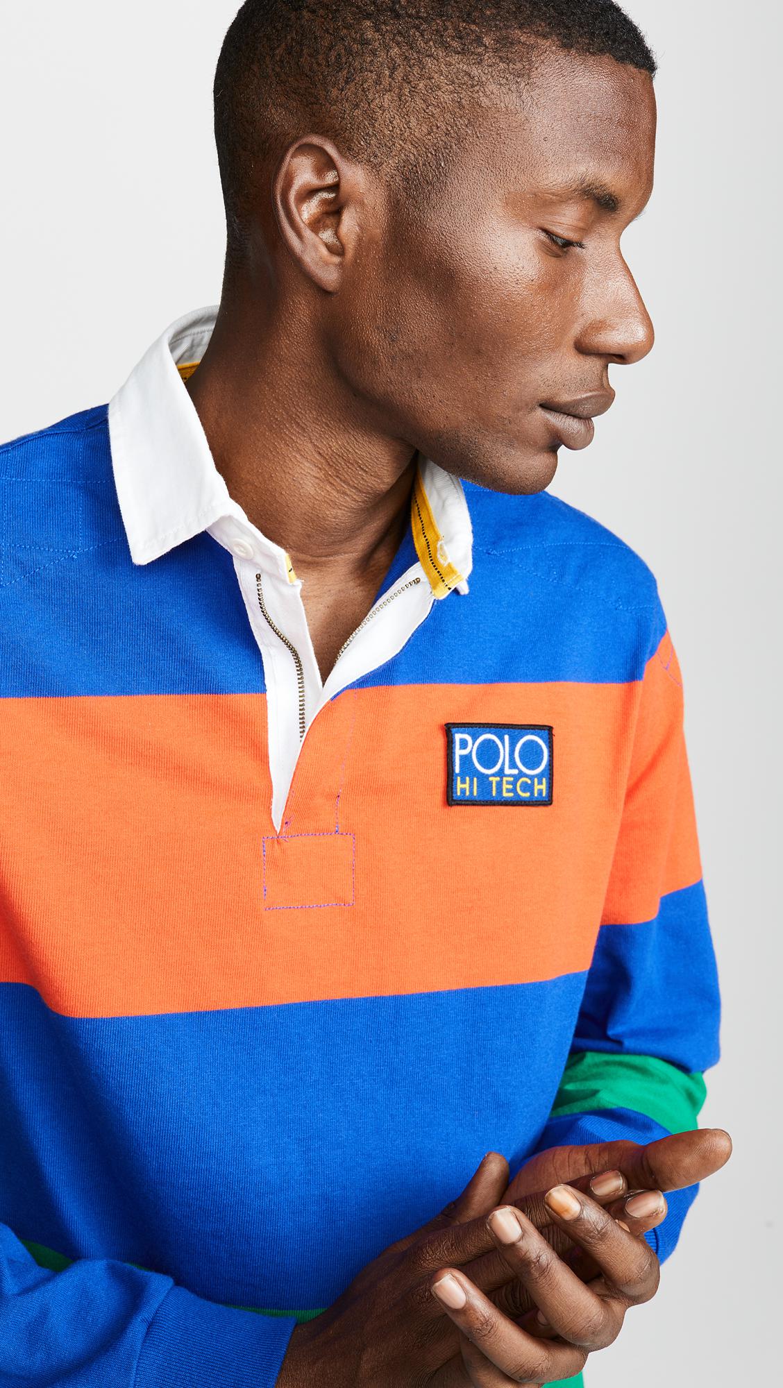 Lyst - Polo Ralph Lauren Hi Tech Long Sleeve Rugby Polo ...