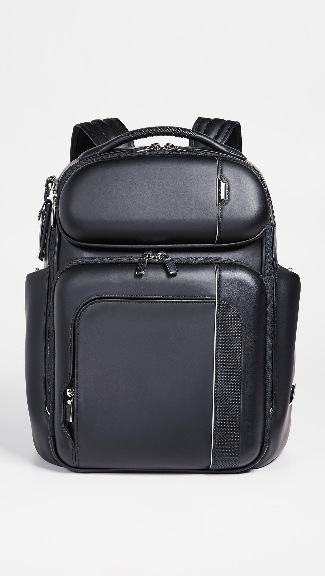 Tumi Backpack Black Leather :: Keweenaw Bay Indian Community