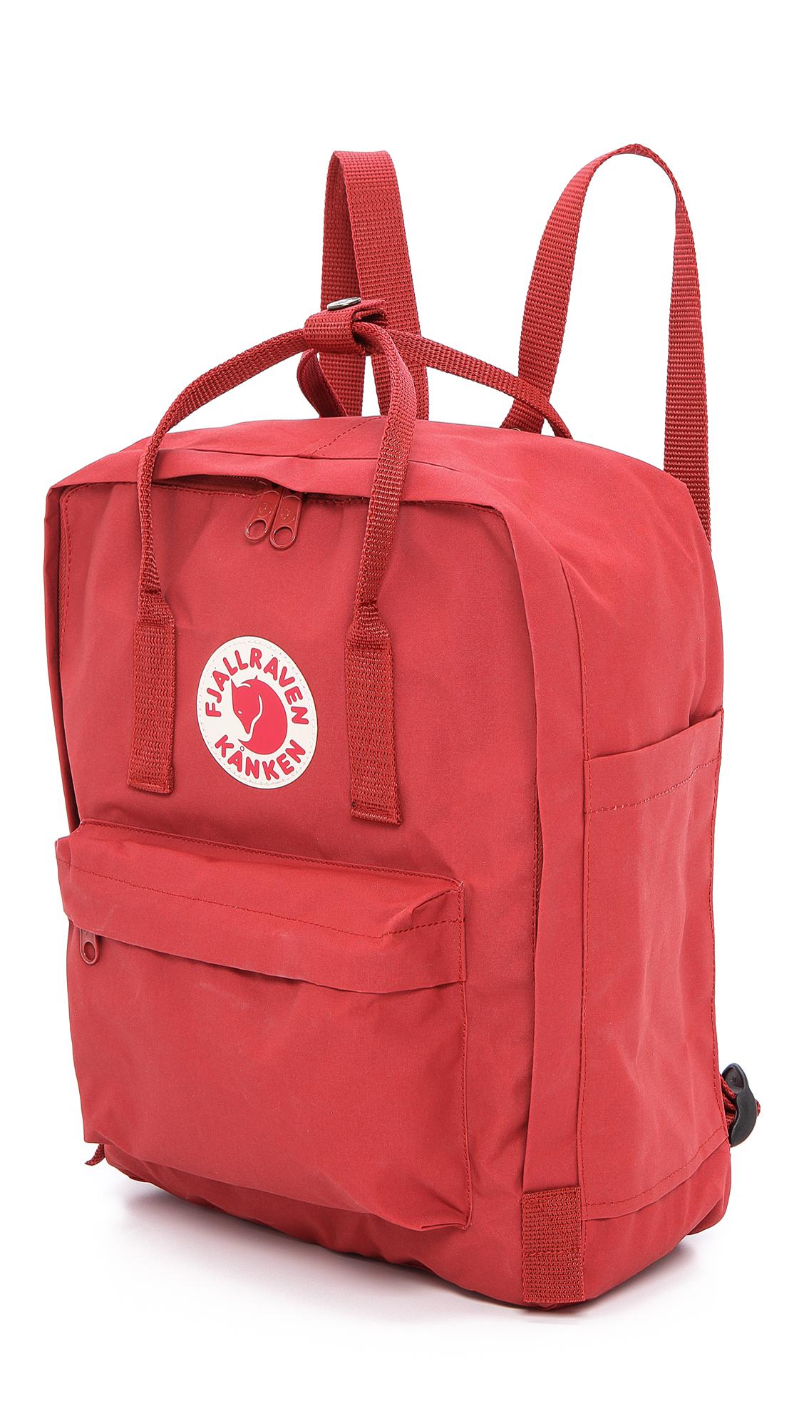 Fjallraven Synthetic Kanken Backpack in Deep Red (Red) for Men Lyst