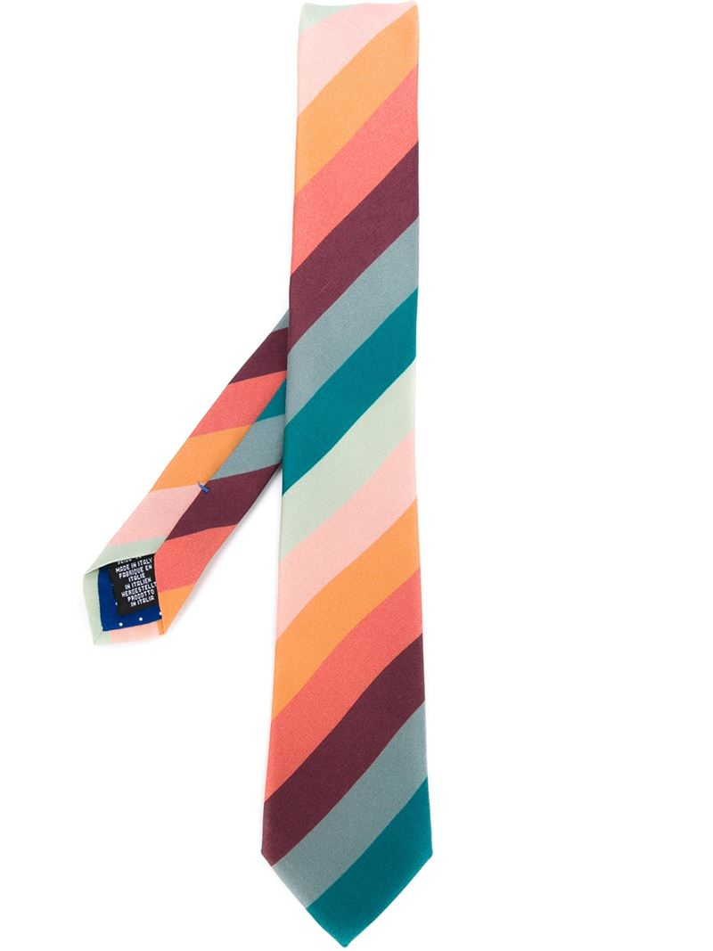 Lyst - Paul Smith Diagonal Stripe Tie for Men